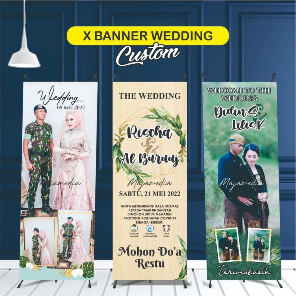 X Banner Wedding Custom