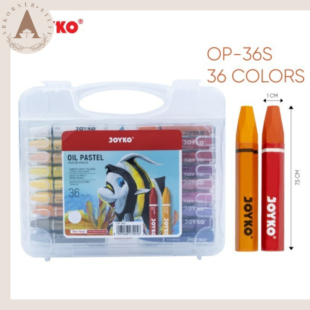 

[SET 36] Joyko Titi Oil Pastel Crayon Krayon Minyak 36 Warna