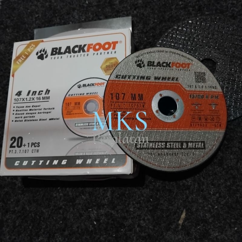 mata gerinda potong besi | mata gerinda tipis | mata cutting wheel 4 inch merk blackfoot