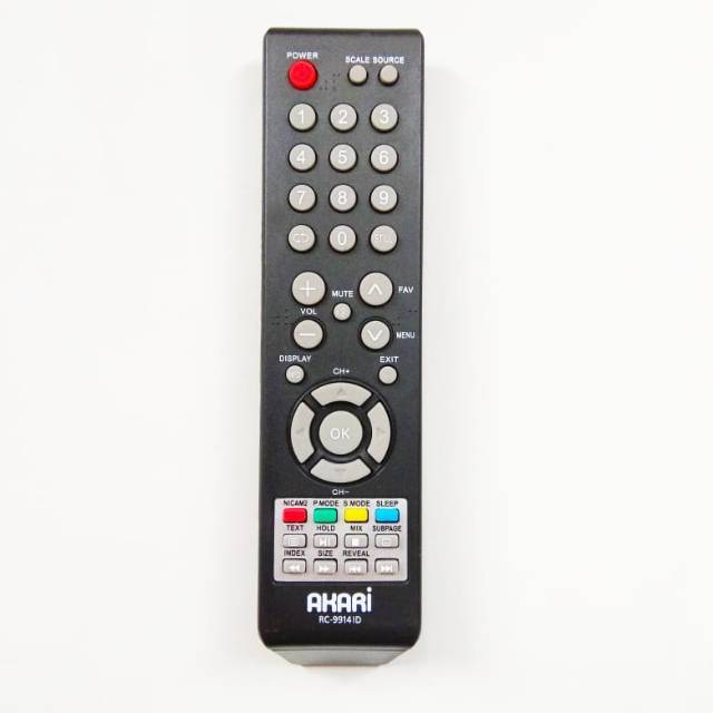 REMOT / REMOTE TV LCD / LED AKARI RC-9914ID GRADE ORIGINAL AKARI KIRANA / MAGNETO LE32V90