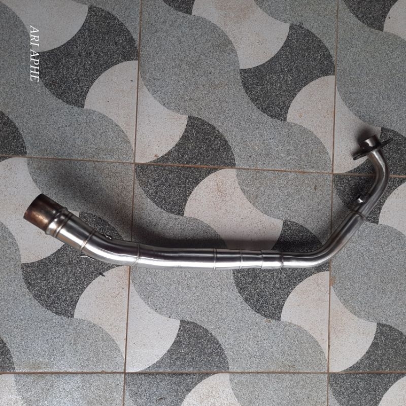 header pipa leher knalpot sonic supra gtr 150 3tech tridente ronin spartan original
