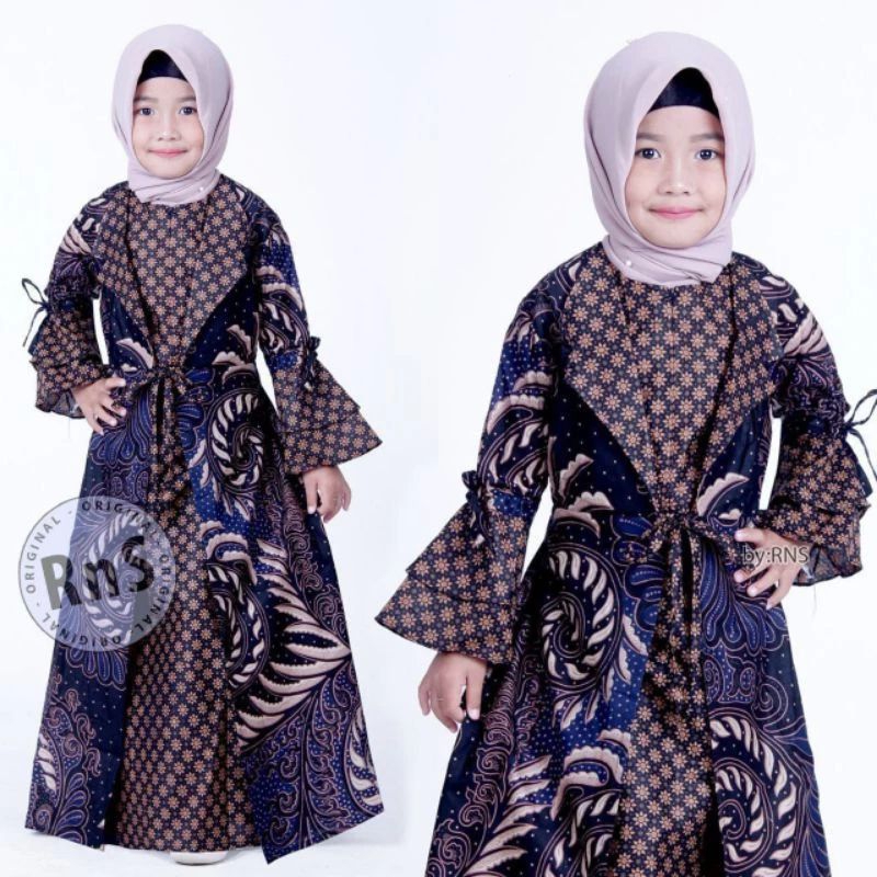 gamis anak gamis anak perempuan gamis batik perempuan gamis anak umur 3-12 tahun