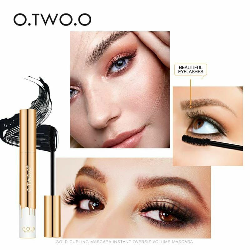 (READY ORI) Maskara gold O.TWO.O waterproof long lasting Curling eyelash Maskara Badai