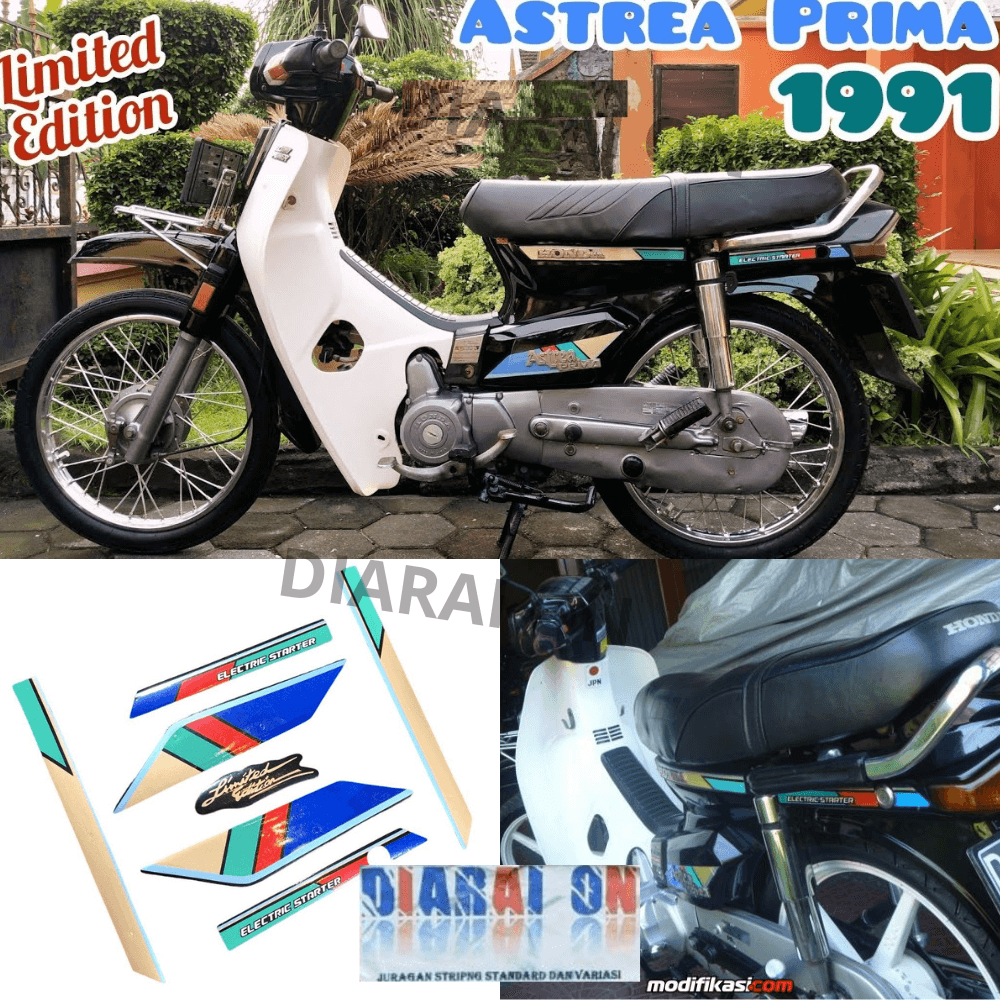 Striping Stiker Astrea Prima - Astrea 1990 1991 Hijau Murah