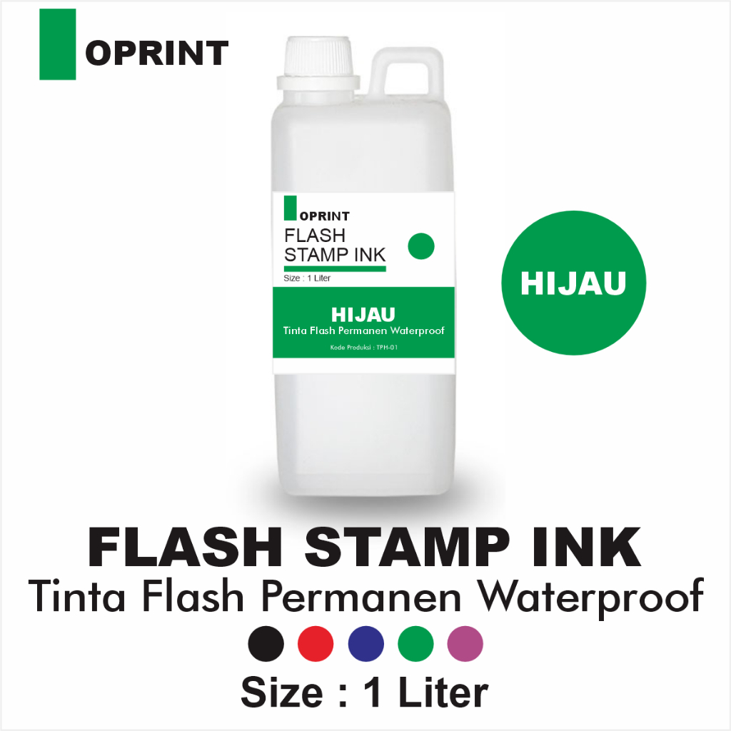 

RK Tinta Stempel Flash PLASTIK Permanen Waterproof 1 Liter