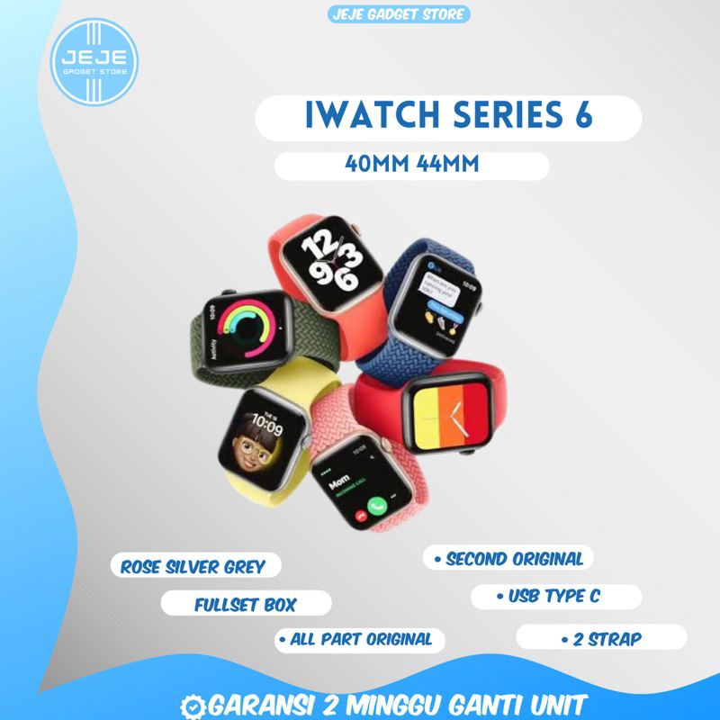 IWATCH SERIES 6 40MM 44MM SECOND LIKENEW FULLSET 100% ORIGINAL