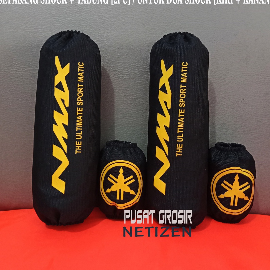 ba 2 set sepasang sarung shock plus tabung sarung shock belakang cover shock belakang Ohlins NMax Ae