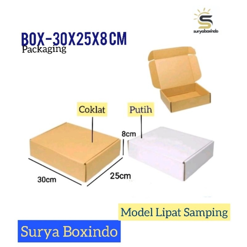 

Box 30x25x8 cm/Kardus/hampers/baju/jaket/Paking