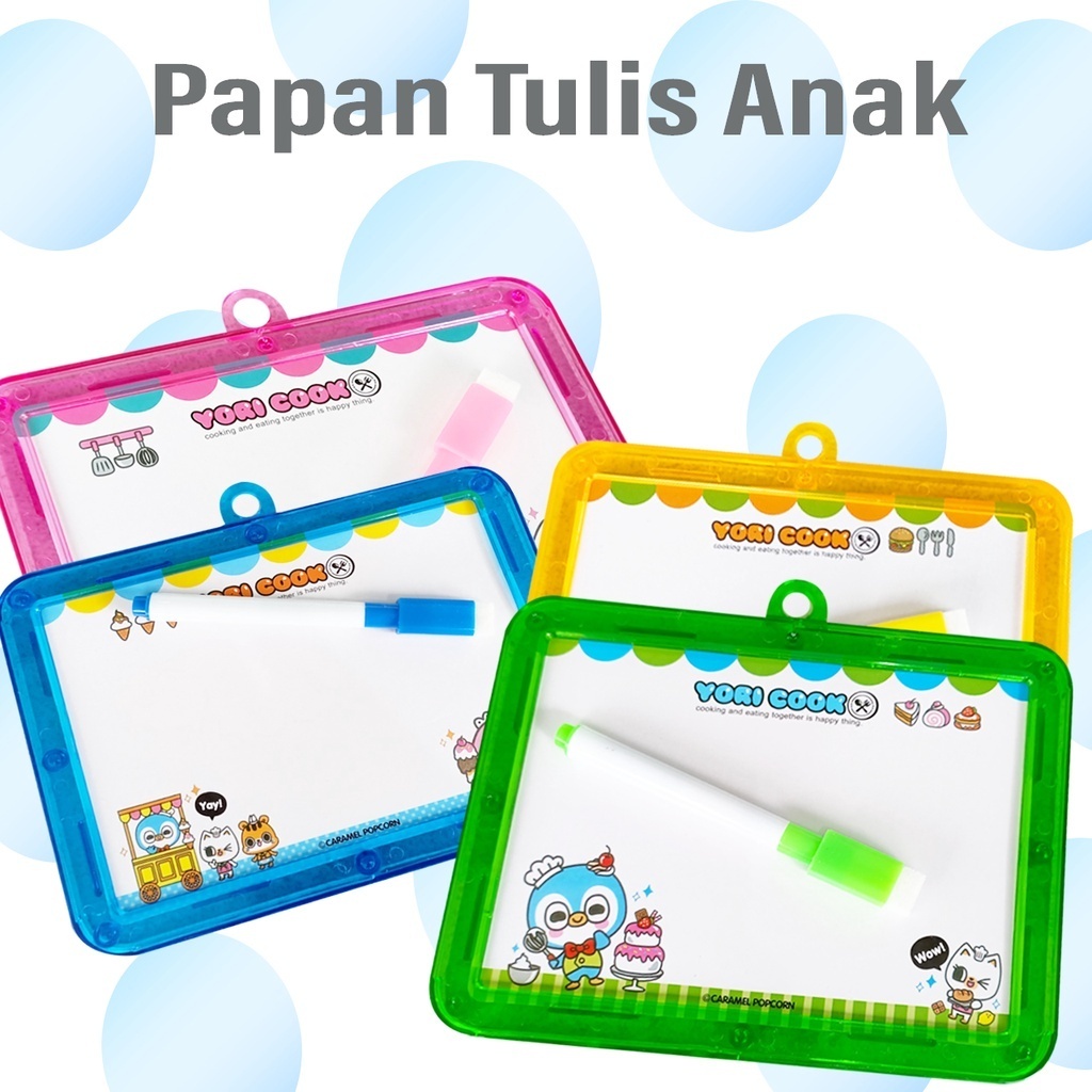 

Papan Tulis Anak Mini Whiteboard Spidol Praktis - White Board Kecil Karakter