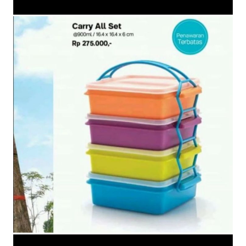 tupperware carry all set tupperware / rantang tupperware 4 susun