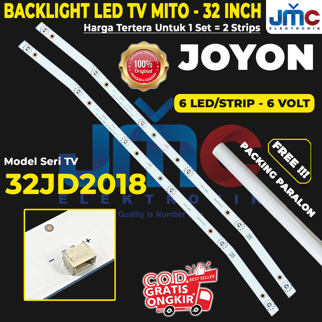 BACKLIGHT TV LED 32 INC JOYON 32JD2018 LAMPU LED TV JOYON 32JD2018