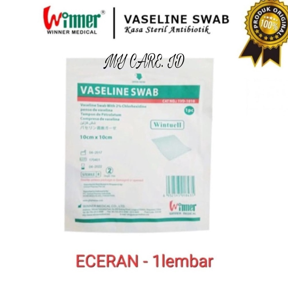 Lariz trxN3z3Y LynCare ECER VASELINE SWAB 1cm  1cm Kasa Steril Wintuell Vaselin lomatuell sofratuell