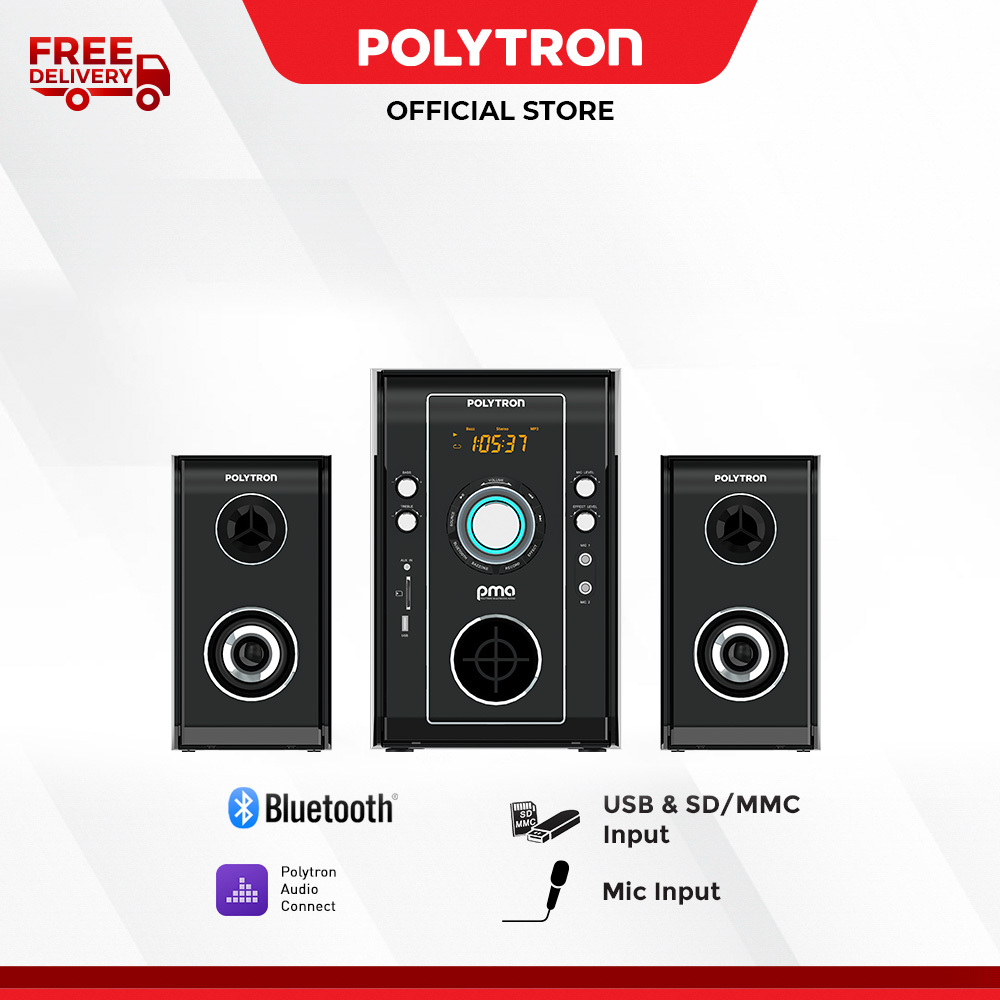 Speaker Polytron PMA9523 Bluetooth + FM Radio