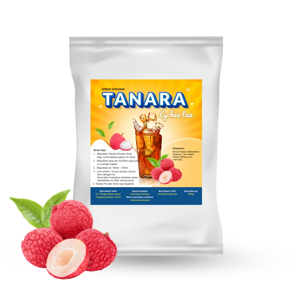 

Bubuk Lychee Tea 1kg - Serbuk Minuman Premium - Tanara Powder