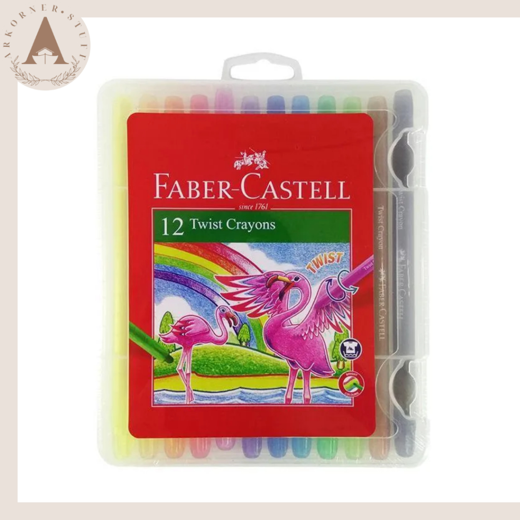 

[SET 12] Faber Castell Twist Crayon Krayon Putar 12 Warna