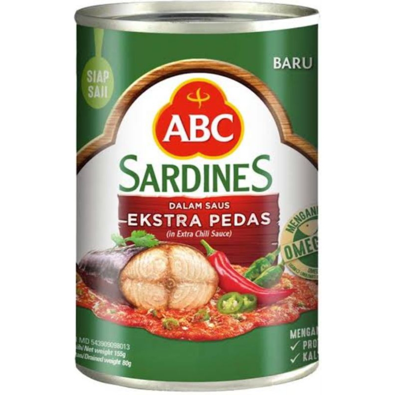 

ABC Sardines Ekstra Pedas 155gr