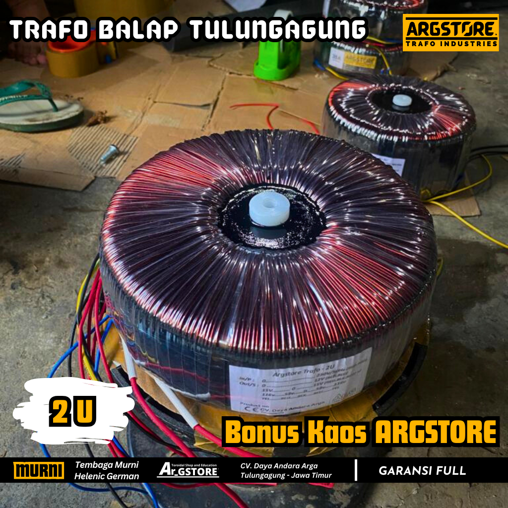 Trafo toroid donat 20A 116V 58V CT Class H Balap