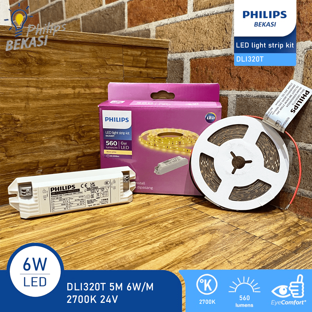 Lampu LED Light Strip Kit Philips DLI320T 6W/M 2700K 5M