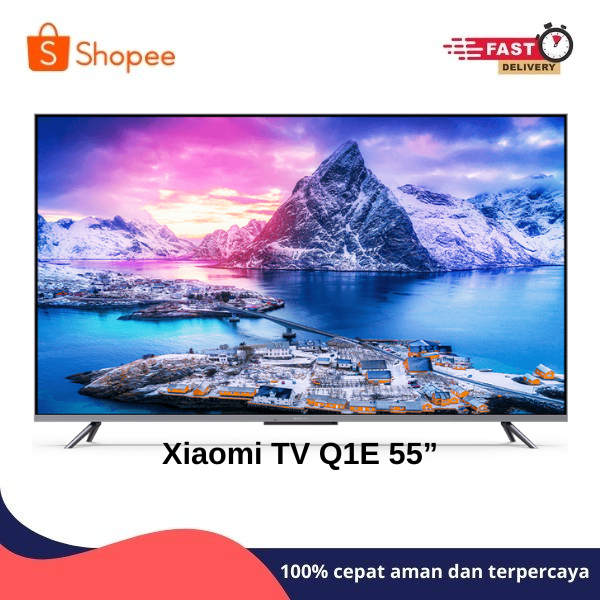 Xiaomi 55 Inch TV Q1E QLED 2022 Layar 4K Ultra HD Android TV 55Q1E - T