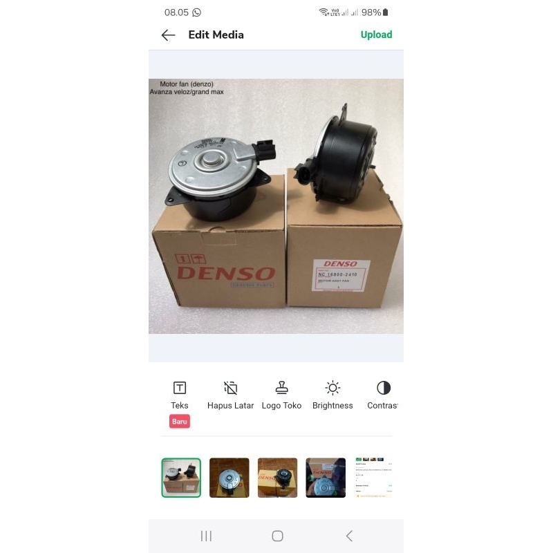 Motor Fan Avanza Veloz AE168000-2410 DENSO