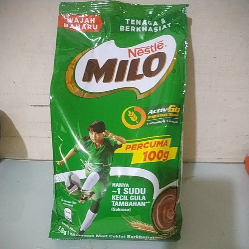 

Milo Active go malaysia / 900+100gr / 900gr