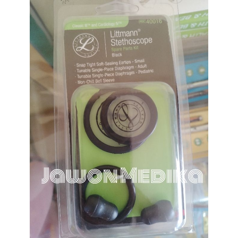 Membran Littmann Classic III/Sparepart Littmann Classic III/Littmann Stethoscope Spare Parts Kit Bla