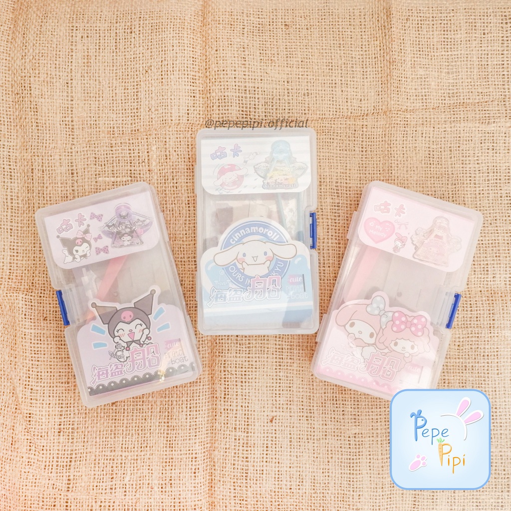

Sticker DIY Akrilik Bianglala Kora-Kora Ayunan HS-8066 Sanrio Spatula Box Paket Sticker lembar stiker jurnaling journal set buku alat tulis sekolah pastel lucu