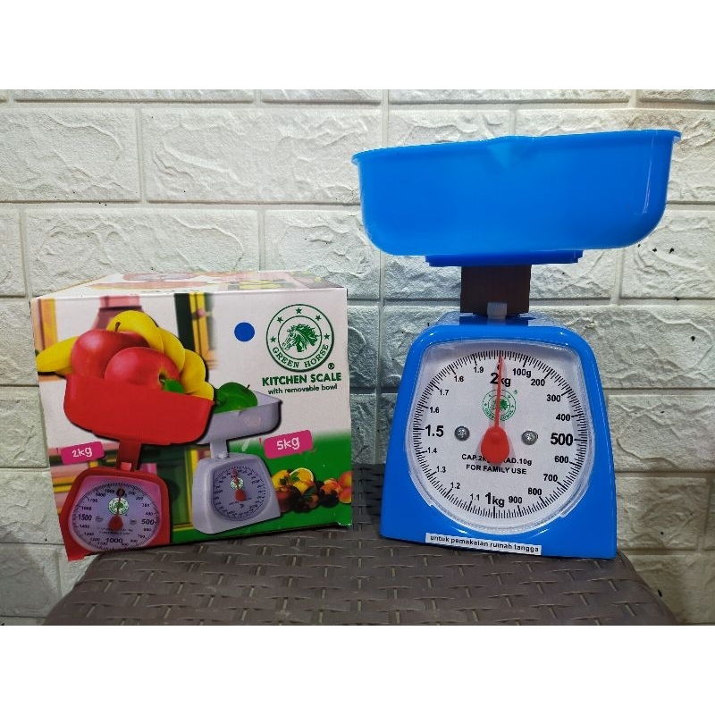 Timbangan 2 Kg Horse / Timbangan Kue 2 Kg / Timbangan Mangkok 2 Kg / Timbagan Jualan 2 Kg / Timbanga