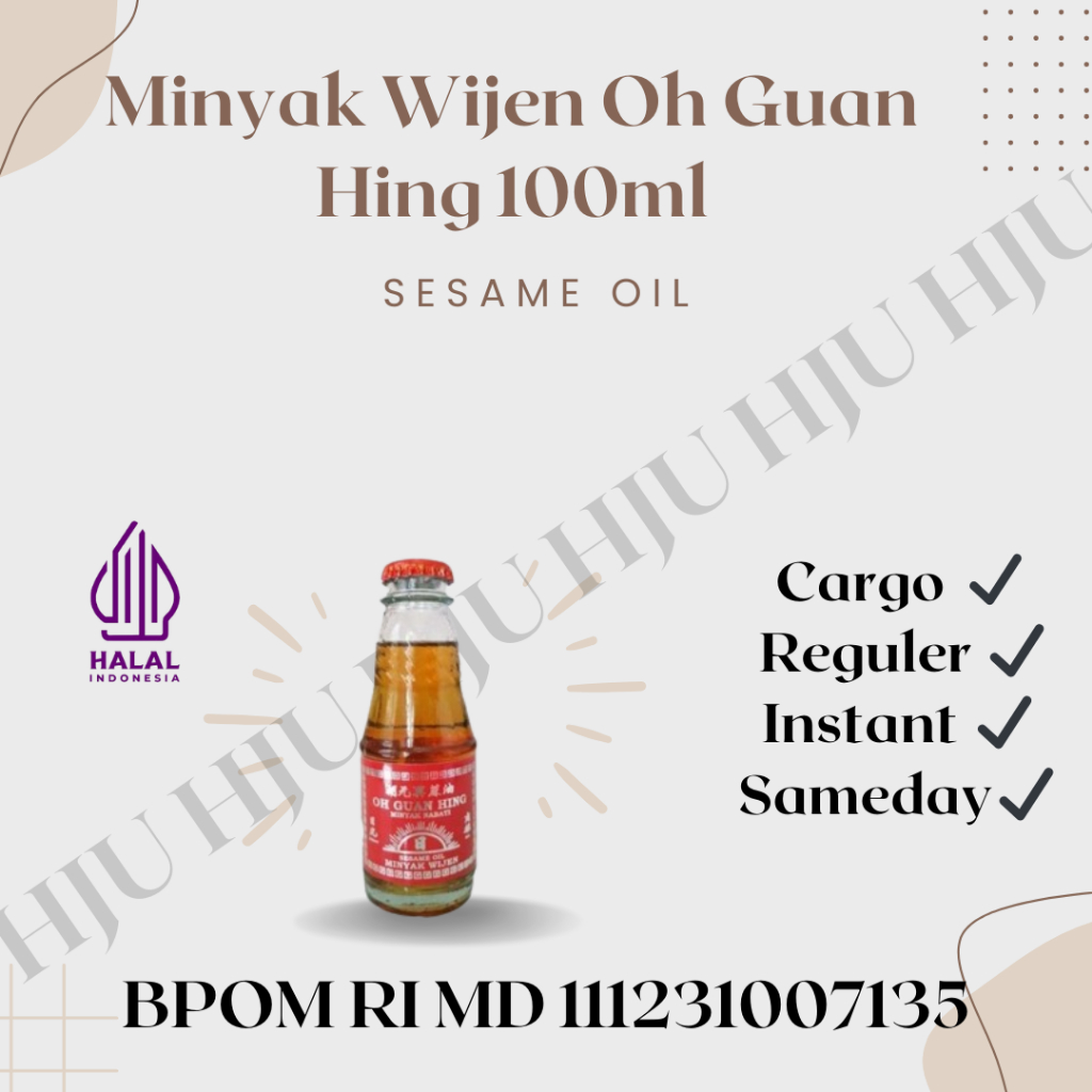 

Minyak wijen matahari oh guan hing (sunlight brand) 100ml