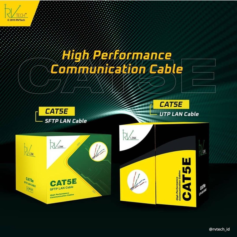 CABLE LAN CAT 5E OUTDOOR SFTP RVLINK - KABEL LAN OUTDOOR RVLINK