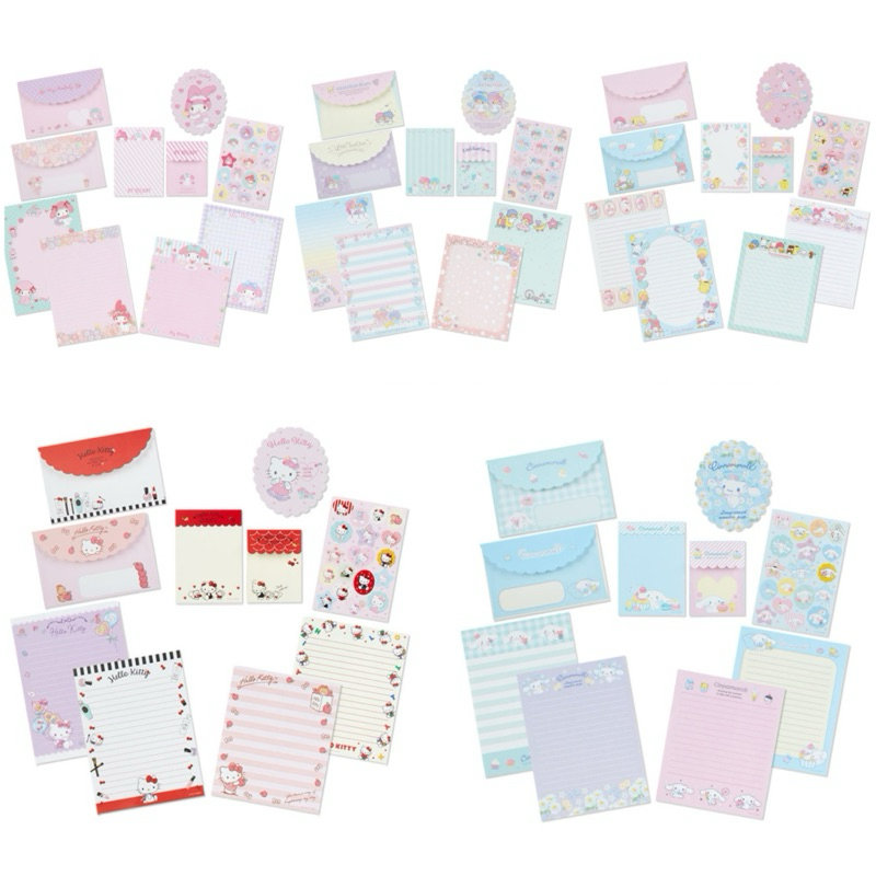 

kawaii sanrio letter envelope set kertas surat dengan amplop writing set