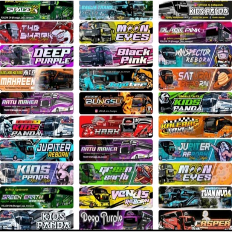 

STIKER BUS BASURI VIRAL 1 LEMBAR 36 KOTAK