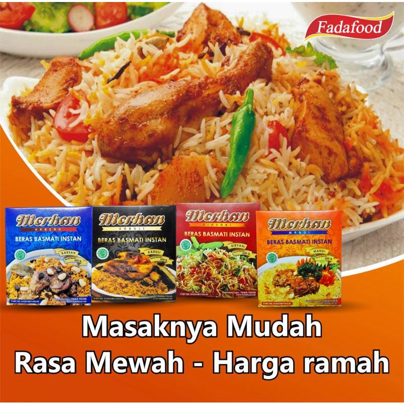 

MERHAN Food 500gr GROSIR Paket Beras Basmati Plus Bumbu Rempah Nasi Kabuli Biryani Mandhi Kabsah