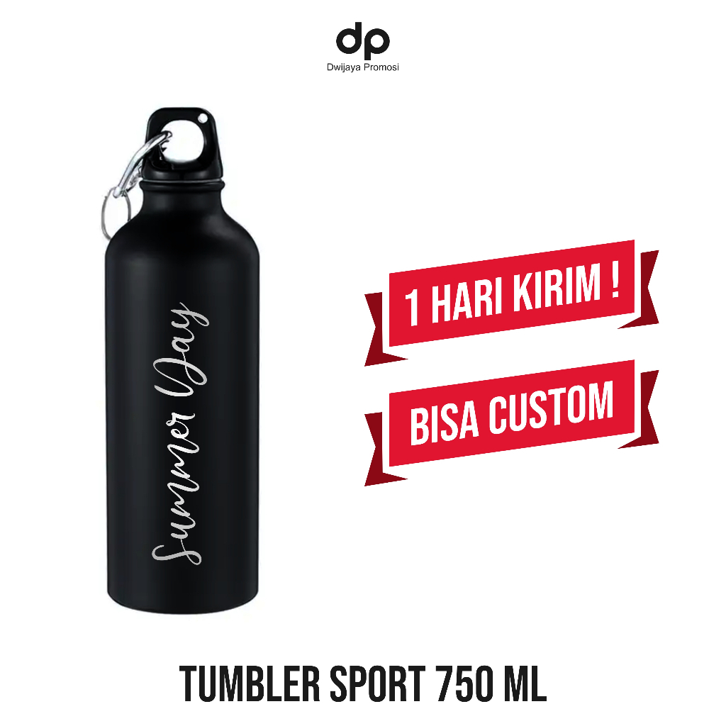 Tumbler Sport Stainless Steel 750ml Custom Nama/Logo