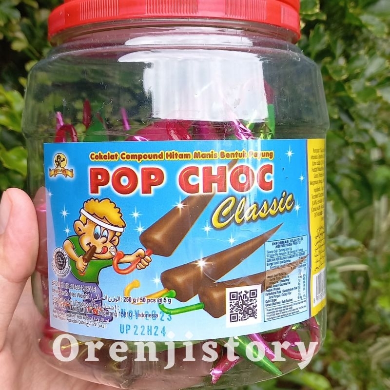 coklat payung ninja  jajan jadul pop choc coklat jadul cemilan viral termurah parcel natal