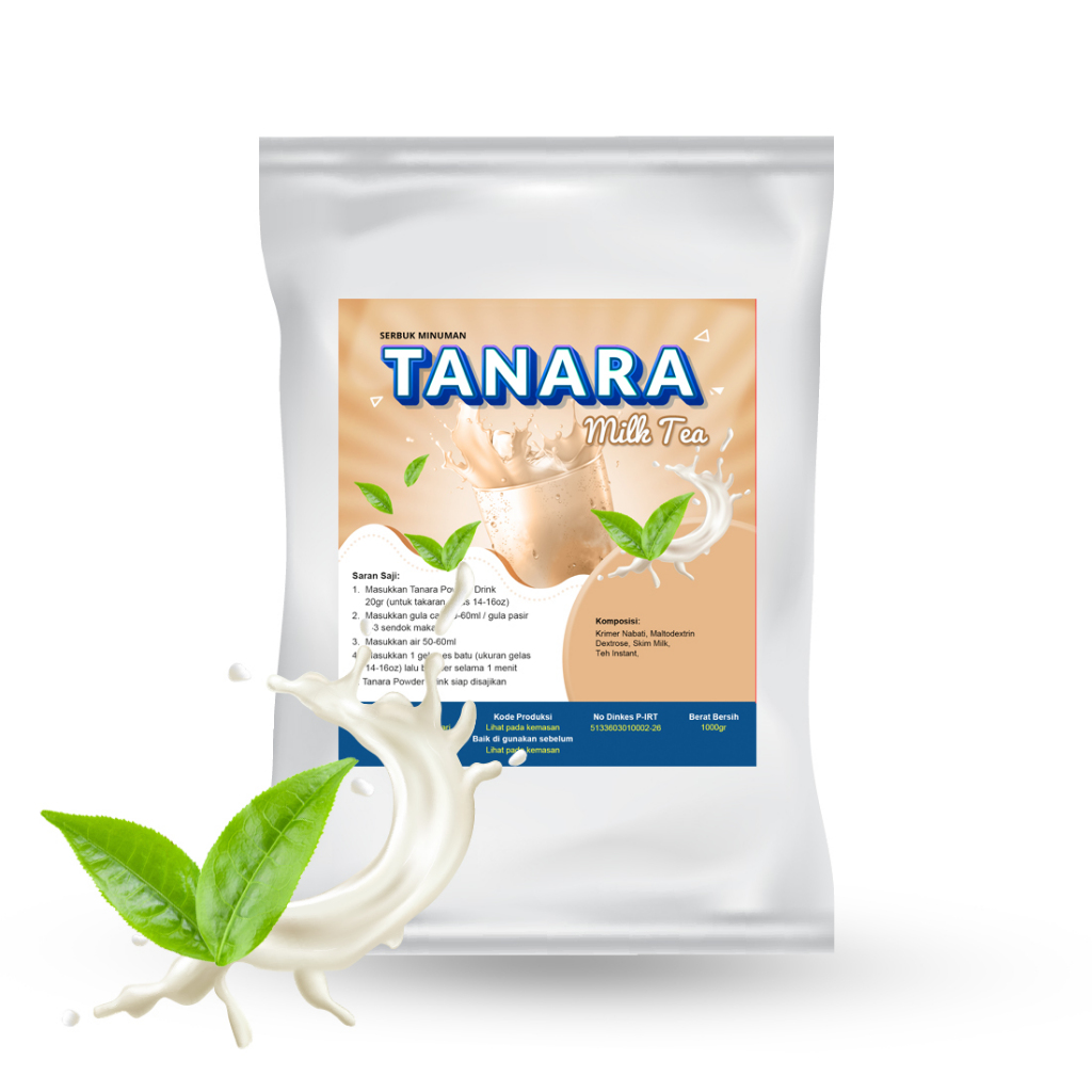 

Milk Tea Powder 1kg - Bubuk Minuman Bubble Drink Ice Blend Milkshake