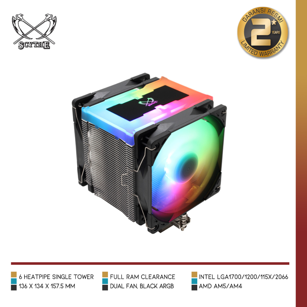 SCYTHE MUGEN 5 ARGB PLUS | Air CPU Cooler 154.5mm Height