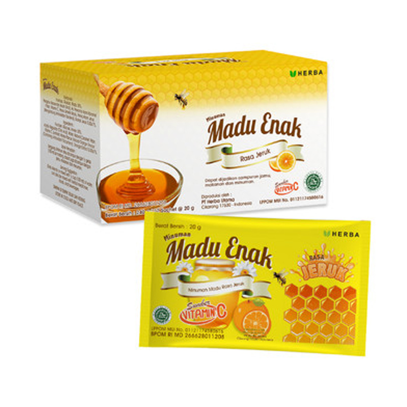 

Madu Enak Rasa Jeruk Box (12 Sachet @ 20gr)