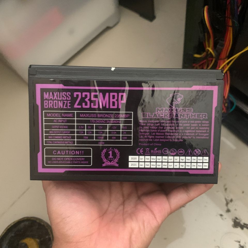 Power Supply Maxuss Black Panther 235 500W - PSU 235MBP