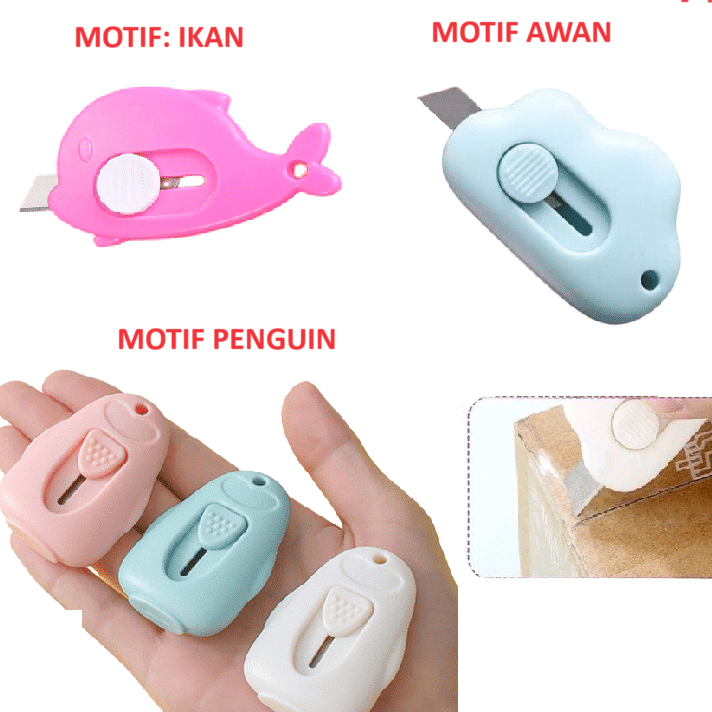 

FAUS MINI CUTTER PORTABLE / PISAU PEMOTONG KERTAS DAN PAKET UNBOXING SERBAGUNA