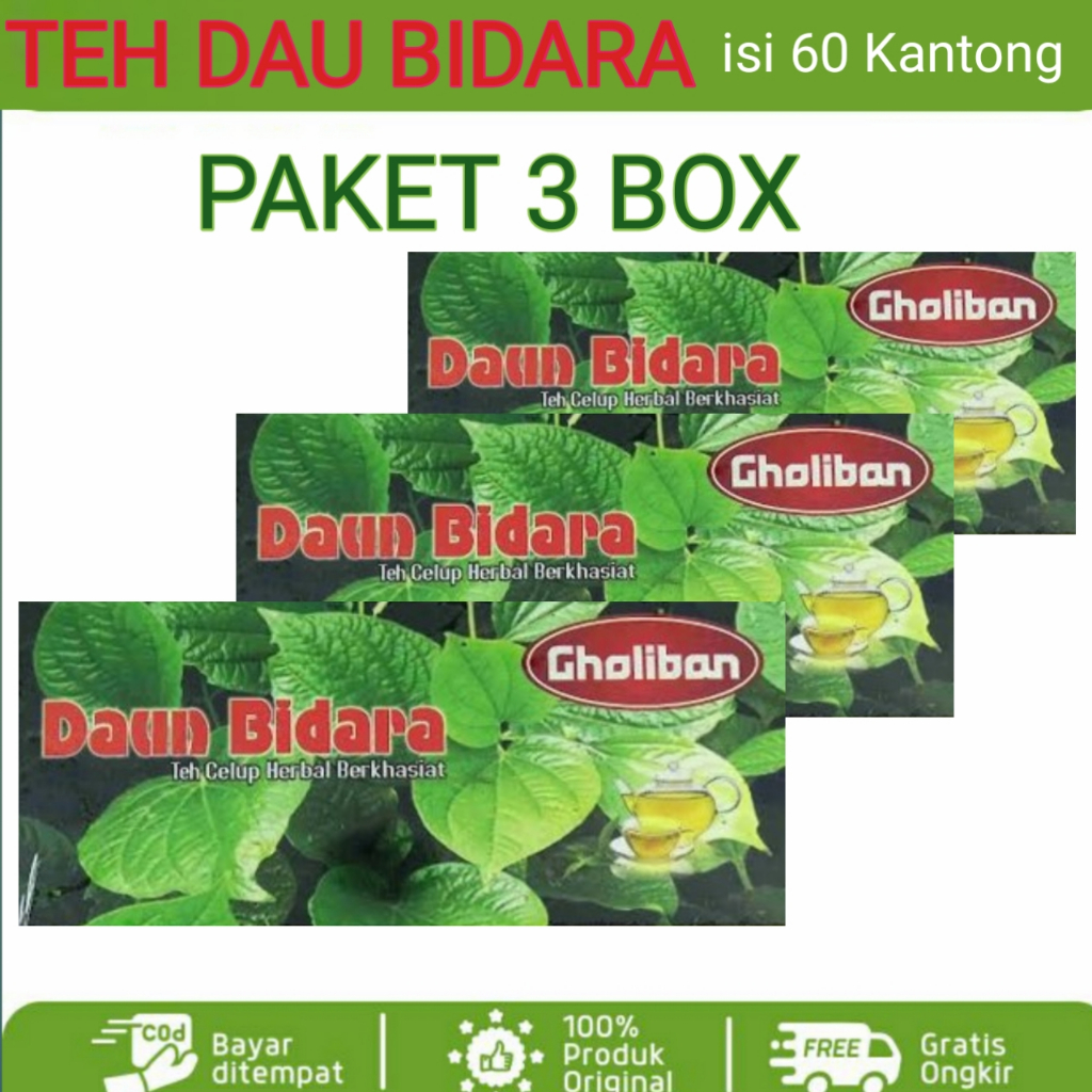 

[ PAKET 3 BOX ] Teh Celup Daun Bidara / Sidr Gholiban