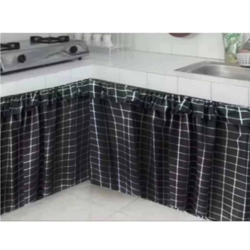 GORDEN MOTIF TIRAI KOLONG MEJA MAKAN MEJA DAPUR