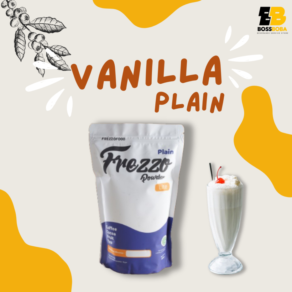 

Bubuk Minuman Rasa Vanilla Plain Frezzo Powder Lite 500Gr/Minuman Kekinian Murah/Bossboba