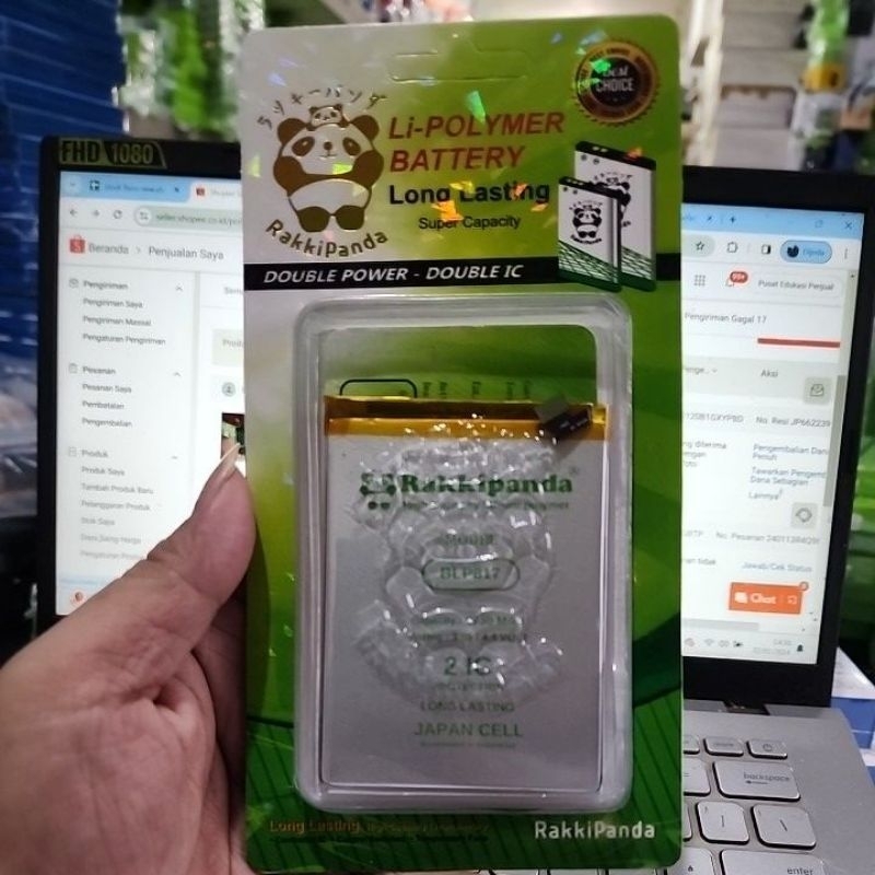 Baterai BATTERY Battery Batre BLP-817 for Oppo A15 A15S Rakkipanda Double-Power Double IC BLP817