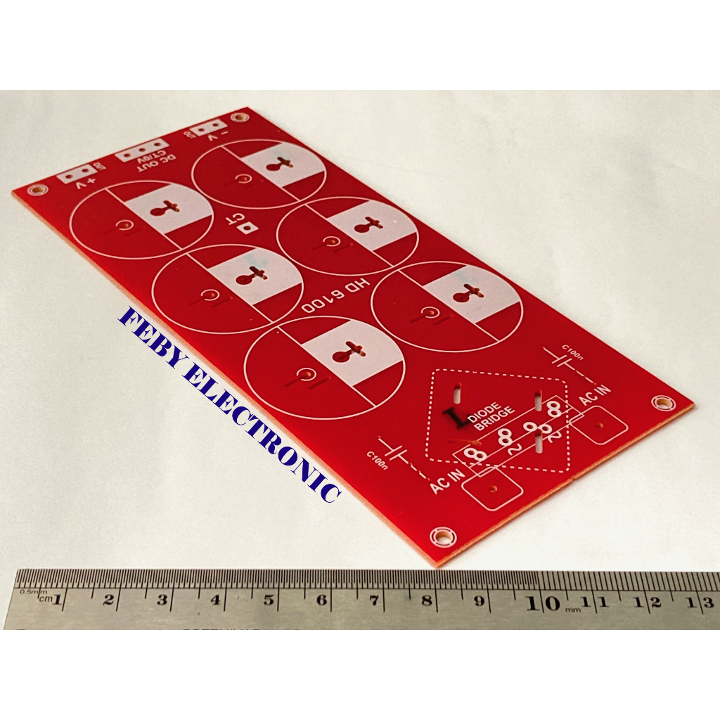 PCB POWER SUPPLY 6 ELCO