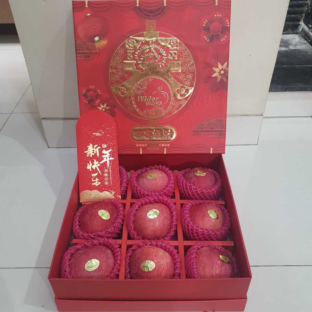 PREMIUM GIFT PACK IMLEK : APEL FUJI ROSY BLUSH 9s