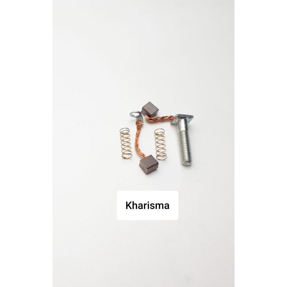 Cool Kul Carbon Brush Set Areng Dynamo Stater KARISMA SUPRA TIGER GRAND SATRIA FU SMASH OSK atau ROD