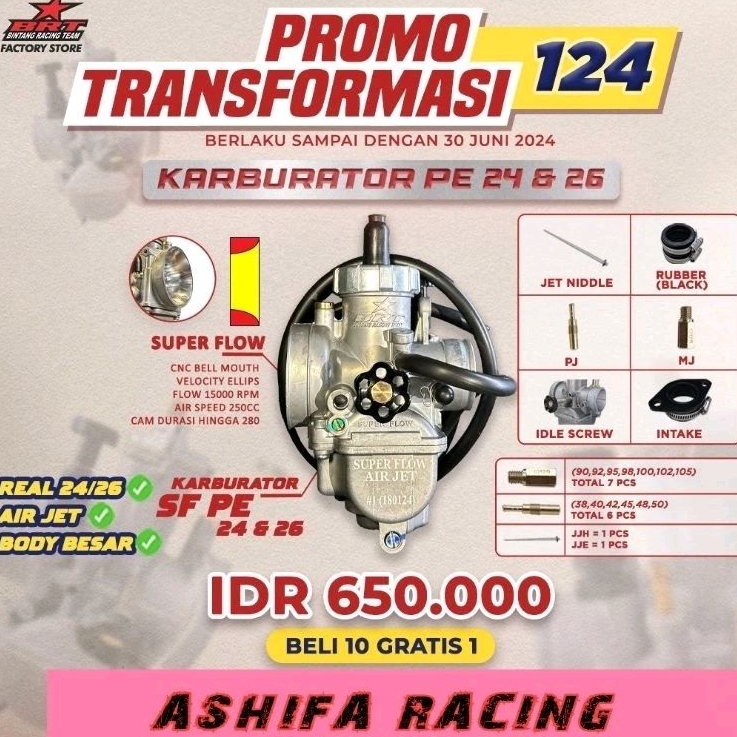 KARBURATOR PE 24 DAN 26 BRT
