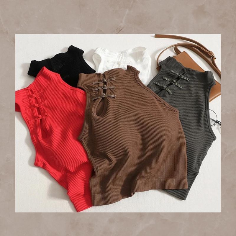 TankTop Atasan Wanita Cheongsam