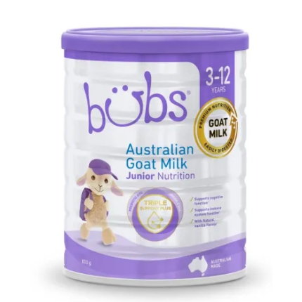 

Bubs Organic Australian Goat Milk Stage 4 Junior Nutrition Drink 800G